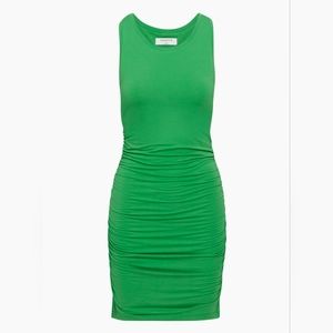 NWT Babaton Covet sleeveless dress in gloss green size Large